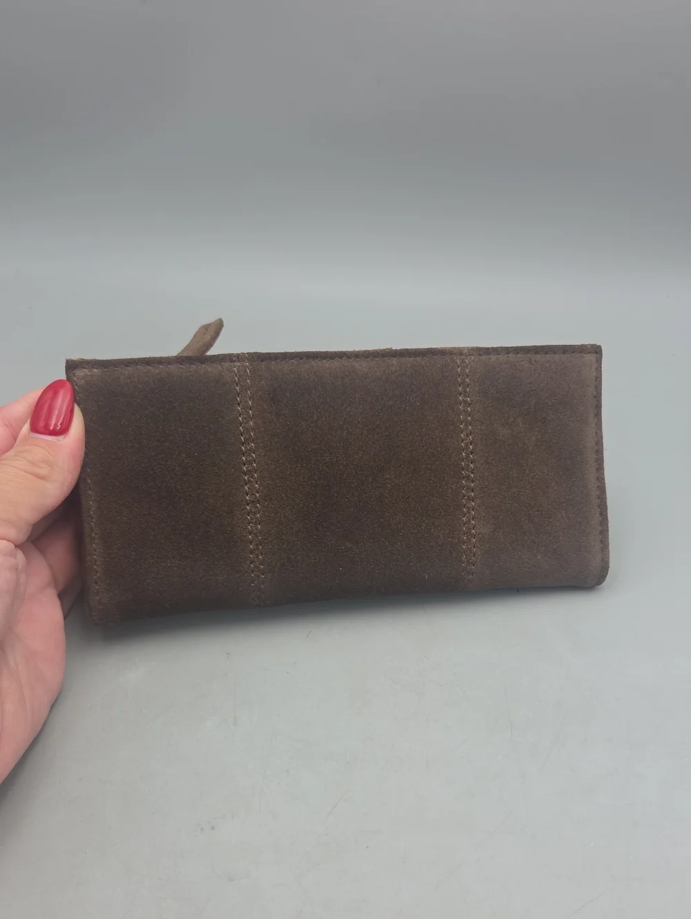 KJC Suede Wallet Leather Suede